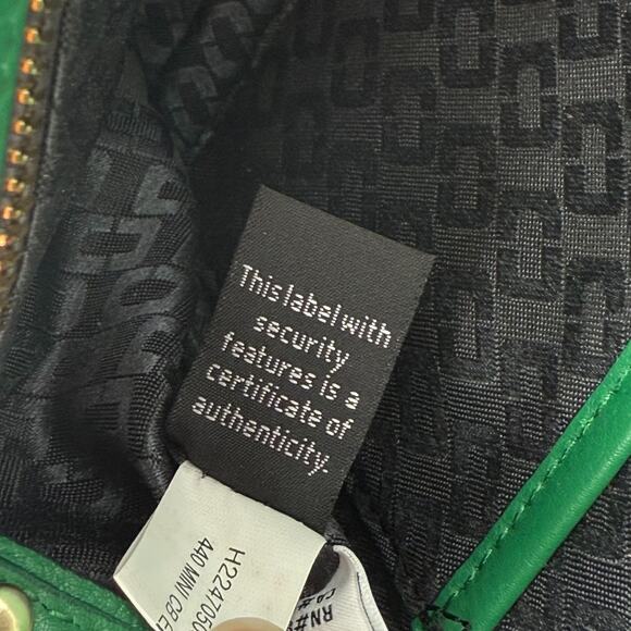 Diane von Fürstenberg DVF 440 Mini Shoulder Bag Emerald Green Leather Chain - Picture 15 of 16